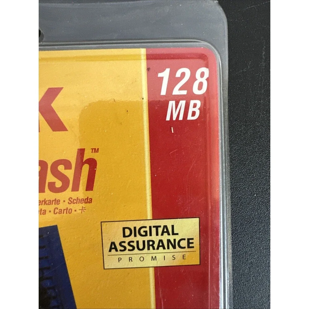 Kodak CompactFlash 128MB Memory Card Type 1 CF Card Vintage Retro Camera Tech